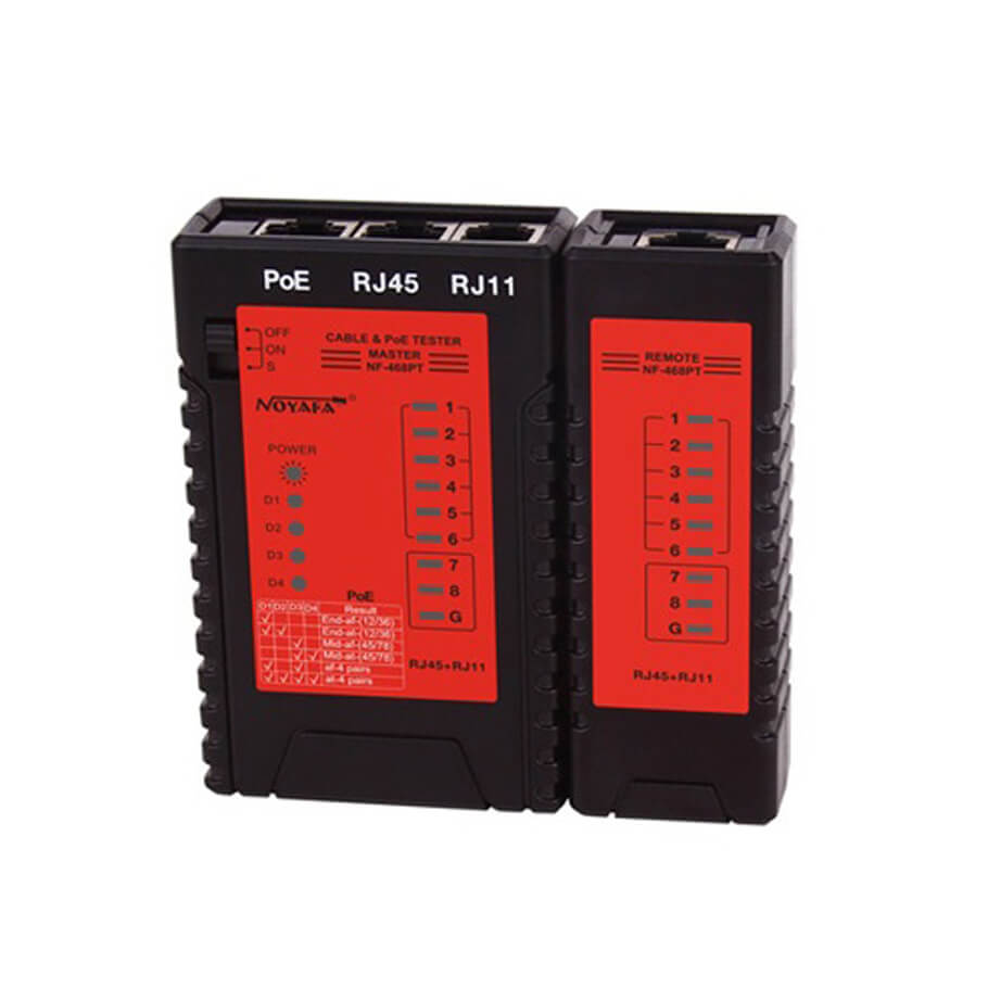 Máy test cáp mạng, điện thoại, PoE NOYAFA NF468PT
